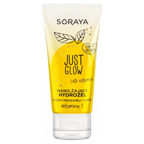 Soraya Just Glow, Nawilżający hydrożel do cery mieszanej i tłustej z witaminą C