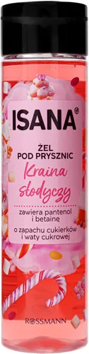 Isana Kraina Słodyczy, Żel pod prysznic o zapachu cukierków i waty cukrowej