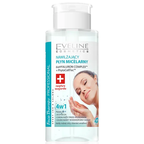 Eveline Cosmetics Face Therapy  Professional, Nawilżający płyn micelarny 4 w 1