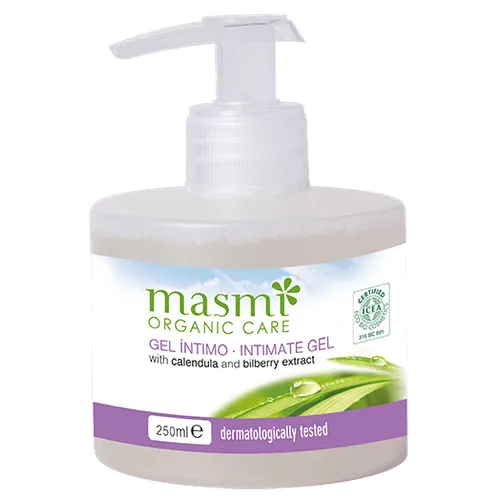 Masmi Organic Care, Intimate Gel (Delikatny żel do higieny intymnej z ekstraktem z nagietka i borówki)