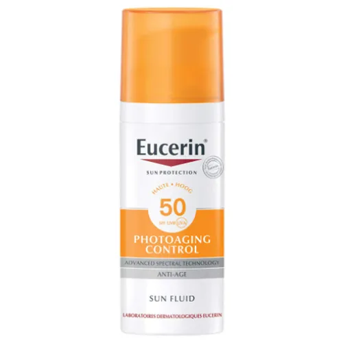 Eucerin Sun Fluid Photoaging Control SPF 50 (Ochronna emulsja przeciwzmarszczkowa SPF 50)
