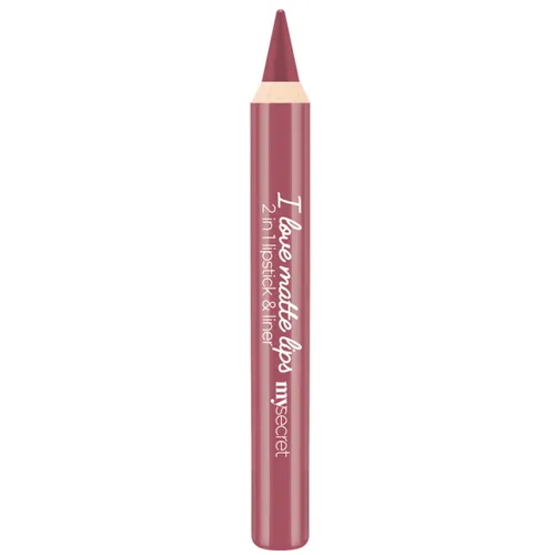 My Secret I Love Matte Lips, 2 in 1 Lipstick Liner (Pomadka i konturówka do ust 2 w 1)
