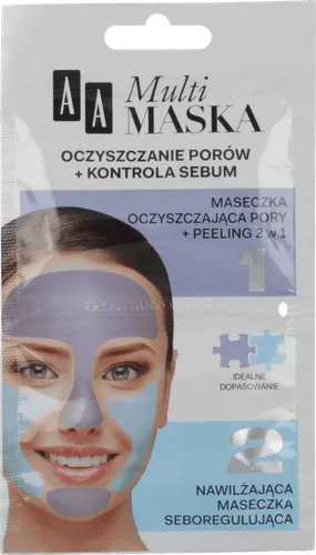 AA Multi Maska, Oczyszczanie porów + kontrola sebum