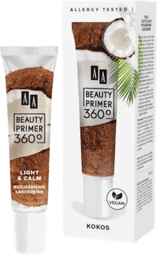 AA Beauty Primer 360 , Baza pod makijaż `Rozjaśnienie i łagodzenie`