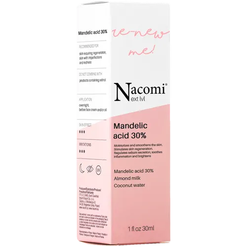 Nacomi Next Lvl, Re-new Me! Mandelic Acid 30% (Kwas migdałowy 30%)