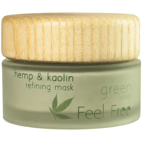 Feel Free Green Leaves, Hemp & Kaolin Refining Mask + Scrub (Oczyszczająca maska peelingująca do twarzy)