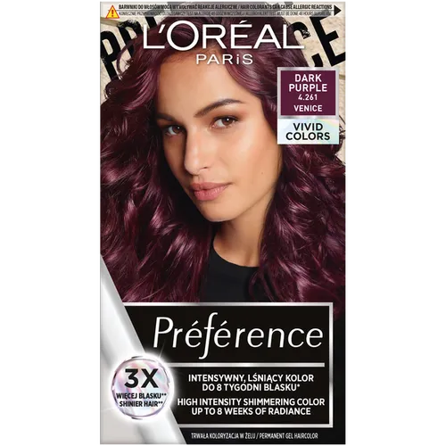 L'Oreal Paris Preference, Vivid Colors, Trwała farba do włosów w żelu ( różne rodzaje)