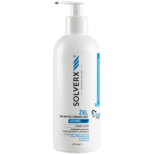 Solverx Atopic Skin , Żel do mycia i demakijażu