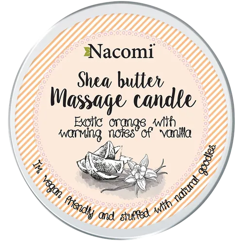 Nacomi Candle Shea Natural Body Butter (Balsam w świecy `Pomarańcza z wanilią`) - 1