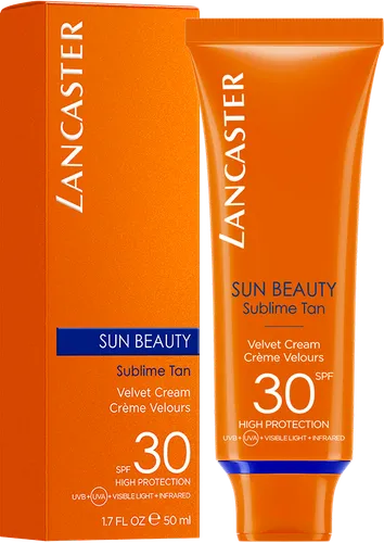 Lancaster Sun Beauty, Velvet Touch Cream SPF30 High Protection SPF 30 (Krem do opalania  twarzy SPF 30)