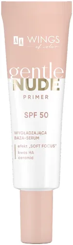 AA Wings of Color Gentle Nude Primer SPF 50 (Wygładzająca baza-serum)