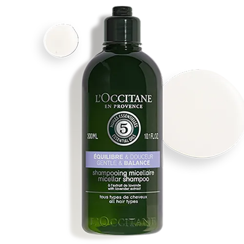 L'Occitane Aromachologie, Equilibre & Douceur, Shampooing (Delikatny szampon micelarny)