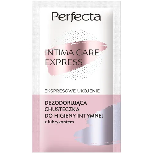 Perfecta Intima Care Express, Ekspresowe Ukojenie, Dezodorująca chusteczka do higieny intymnej z lubrykantem