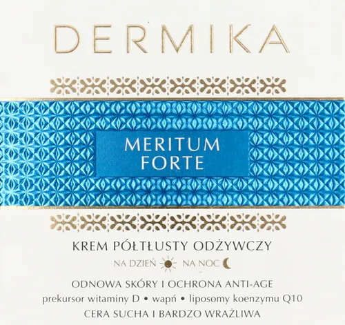 Dermika Meritum Forte, Krem półtłusty odżywczy na dzień i na noc (nowa wersja)