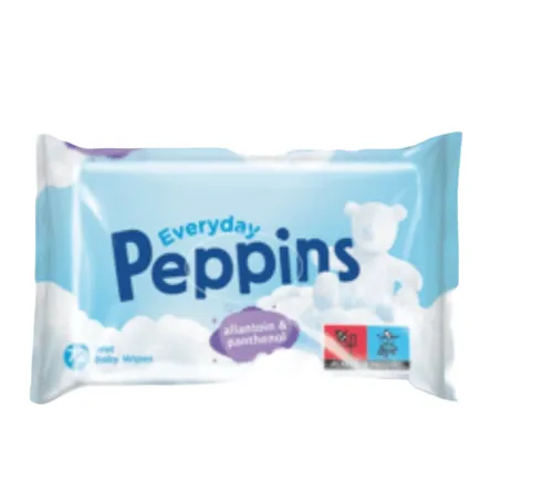 Peppins Everyday, Wet Baby Wipes with  Allantoin & Panthenol (Chusteczki nawilżane z alantoiną i pantenolem)