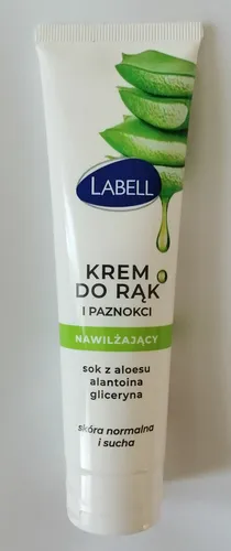 Labell Nawilżający krem do rąk i paznokci z sokiem z aloesu
