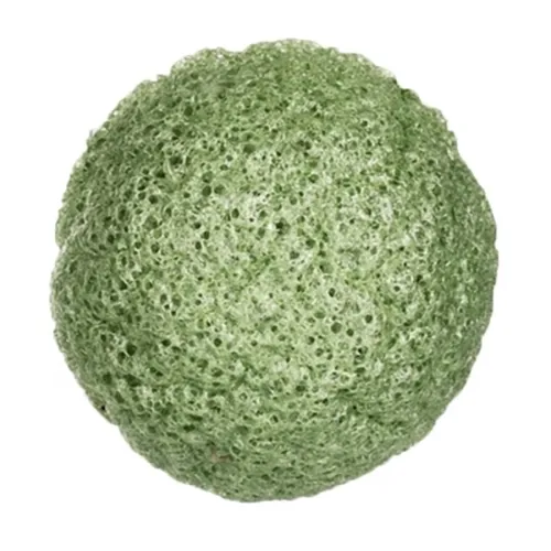 Yasumi Green Tea Konjac Sponge (Gąbka konjac do mycia twarzy z zieloną herbatą)