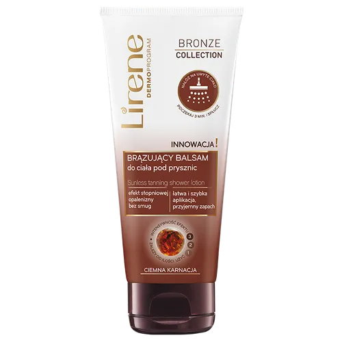 Lirene Dermoprogram Bronze Collection, Balsam brązujący pod prysznic - 2
