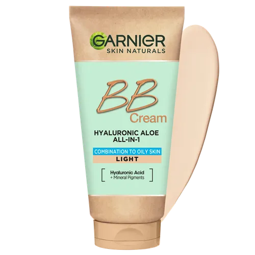 Garnier Skin Naturals, Hyaluronic Aloe All-in-1 BB Cream, Combination to Oily Skin (Krem BB 5 w 1 dla skóry mieszanej i tłustej) - 1