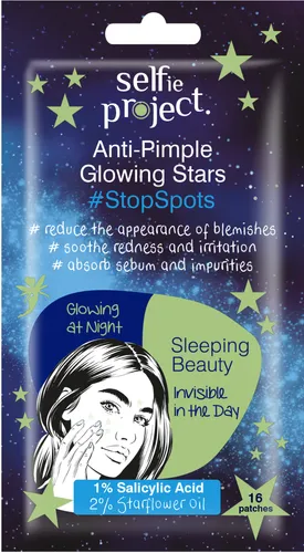 Selfie Project #StopSpots, Anti Pimple Glowing Stars (Gwiazdki punktowe przeciw wypryskom świecące w ciemności)