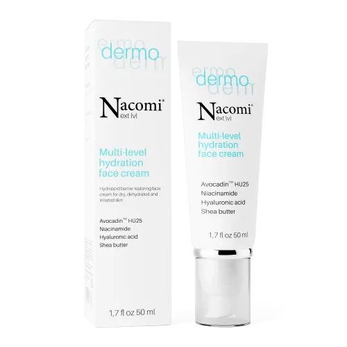 Nacomi Next Lvl Dermo, Multi Level  Hydration Face Cream (Wielopoziomowy krem intensywnie nawilżający)
