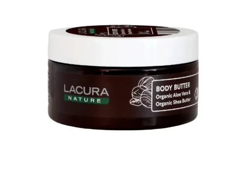 LaCura Nature,Body Butter Organic Aloe Cera & Organic Shea Butter (Masło do ciała z organicznym aloesem i masłem shea)