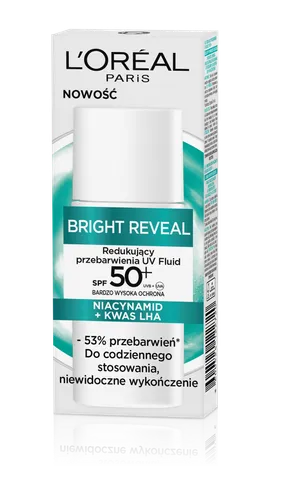 L'Oreal Paris Bright Reveal, Redukujący przebarwienia UV Fluid z SPF 50+ - 2