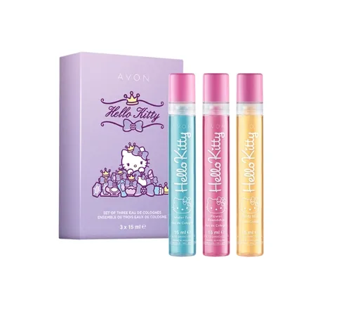 Avon Hello Kitty, Set of Three Eau de Cologne (Zestaw trzech wód kolońskich)