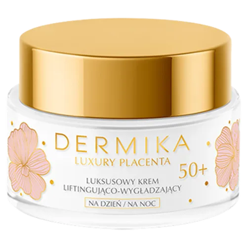 Dermika Luxury Placenta, Luksusowy krem liftingująco-wygładzający na dzień i na noc 50+