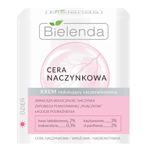 Bielenda Cera Naczynkowa, Krem redukujący zaczerwienienia na dzień