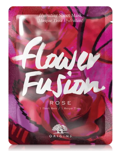 Origins Flower Fusion, Rose, Hydrating Sheet Mask (Maseczka w płachcie)