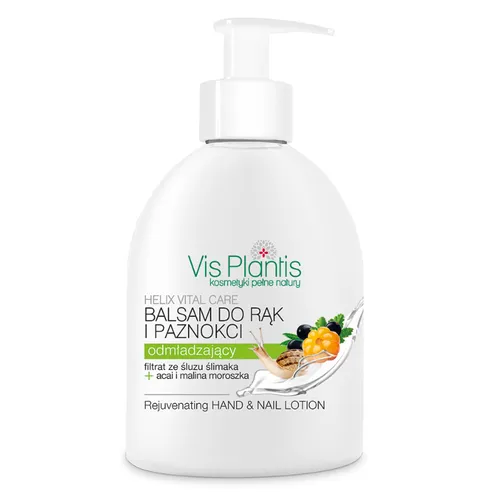 Vis Plantis Helix Hand Care, Odmładzający balsam naprawczy z filtratem śluzu ślimaka `Acai i malina moroszka` - 1