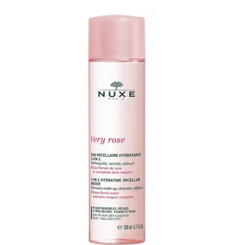 Nuxe Very Rose, Eau Micellaire Hydratante 3-en-1 (Nawilżająca woda micelarna 3-w-1)