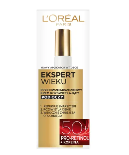L'Oreal Paris Age Expert, 50+ Eye Cream (Ekspert Wieku,  Przeciwzmarszczkowy krem pod oczy 50+ (nowa wersja)) - 2