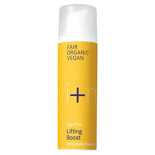 i+m Naturkosmetik Berlin Age Plus, Immortelle & Hyaluron Lifting Boost (Serum z nieśmiertelnikiem i kwasem hialuronowym)