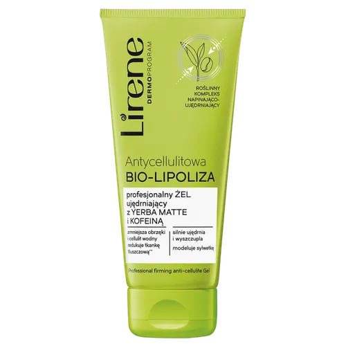 Lirene Dermoprogram Antycellulitowa bio-lipoliza, Profesjonalny żel ujędrniający z yerba matte i kofeiną