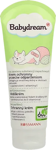 Babydream Krem ochronny przeciw odparzeniom z pantenolem i witaminą E (nowa wersja)