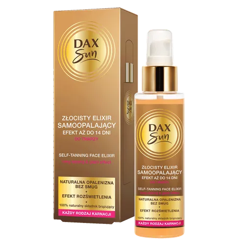 Dax Sun Złocisty elixir samoopalający do twarzy