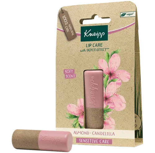 Kneipp Lip Care Sensitive Care, (Pomadka do ust `Olejek migdałowy i wosk kandelila`)