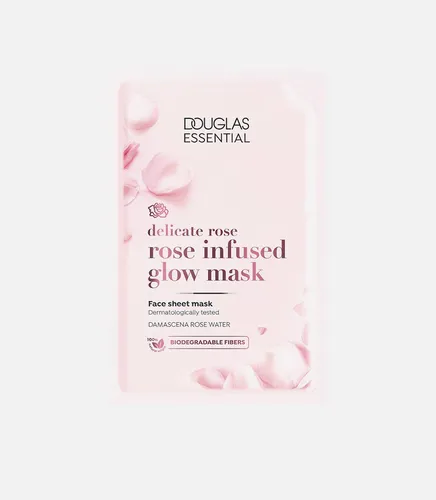 Douglas Collection Essential, Delicate Rose, Rose Infused Glow Mask (Rozświetlająca maska w płachcie do twarzy)