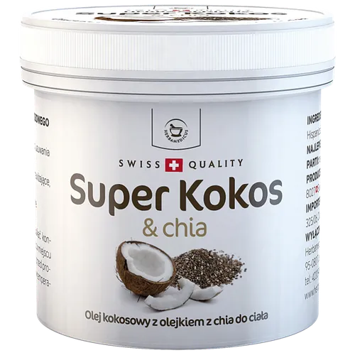 Herbamedicus Olej kokosowy z olejkiem z chia do ciała `Super kokos & chia`