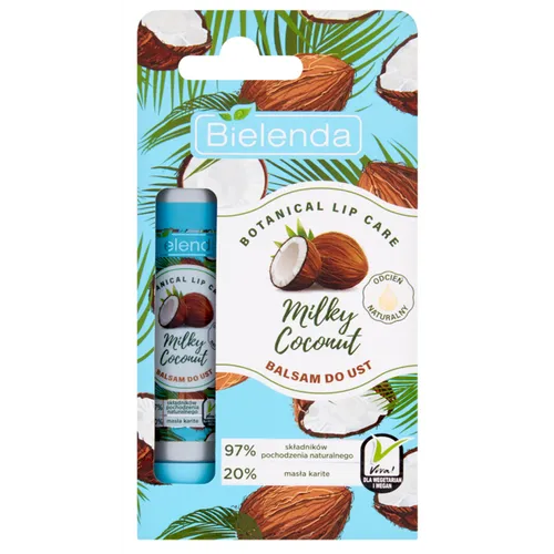 Bielenda Botanical Lip Care, Botaniczny balsam do ust z kokosem `Milky Coconut`