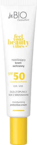 beBIO Feel Your Beauty Vibes, Nawilżający krem ochronny SPF50 - 1