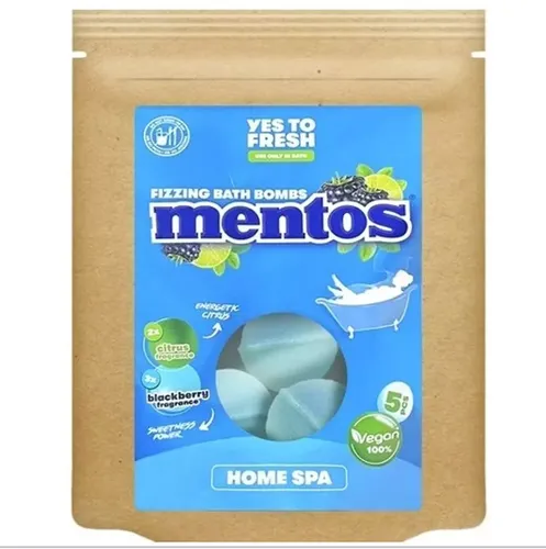 Mentos  Fizzing Bath Bombs Mentos (Musujące kule do kąpieli (różne zapachy)) - 1