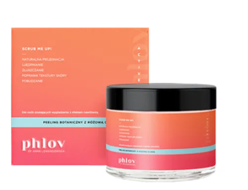 Phlov by Anna Lewandowska Scrub me up!, Peeling botaniczny z różową glinką