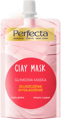 Perfecta Clay Mask, Glinkowa maska `Biała glinka i enzym papai - złuszczenie, wygładzenie - 2