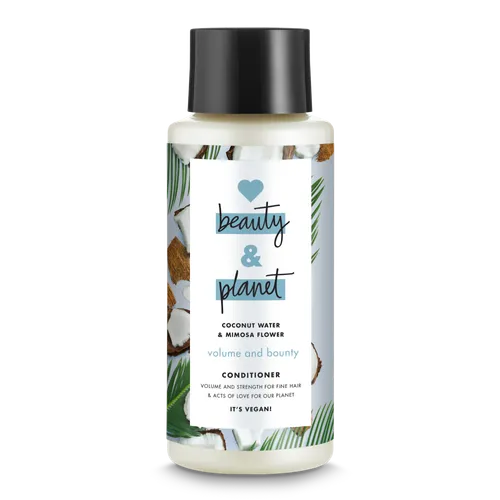 Love Beauty and Planet Volume and Bounty, Coconut Water & Mimosa Flower Conditioner (Odżywka do włosów cienkich i pozbawionych objętości z wodą kokosową i kwiatem mimozy)