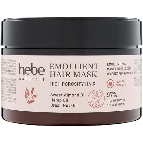 Hebe Naturals, Emolientowa maska do włosów wysokoporowatych
