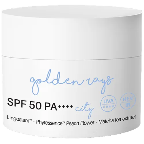Nacomi Next Lvl, Golden Rays, City Formula Cream SPF 50+ (Wodoodporny krem z filtrem SPF 50+)