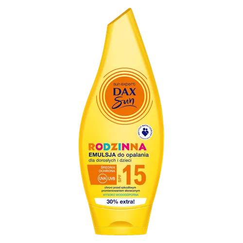 Dax Sun Rodzinna emulsja do opalania dla dorosłych i dzieci SPF 15